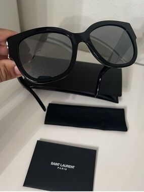 Saint Laurent Authentic Black Oversized Sunglasses